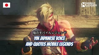 Yin Japanese Voice lines And Quotes Mobile Legends Dan Artinya
