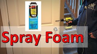 Reduce Noise with Spray Foam in a Hollow Door