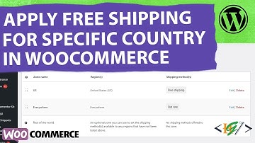 How to Apply Free Shipping for Specific Country in WooCommerce WordPress