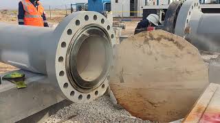 High Pressure Cleaning & Drying of Pipe.