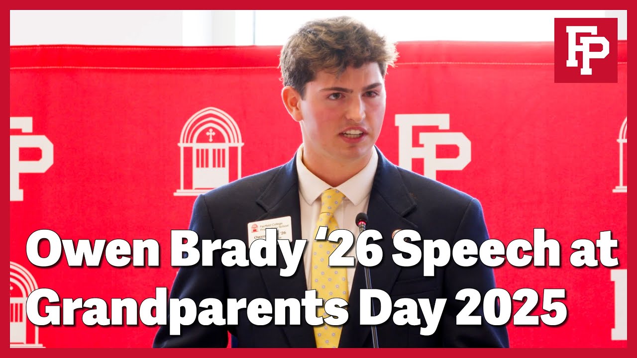 Owen Brady '26 Delivers Grandparents Day Address