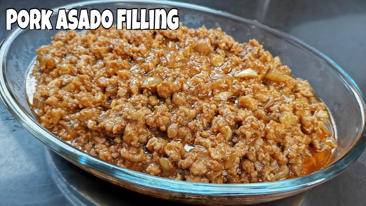 GROUND PORK ASADO FILLING HOW TO MAKE PORK ASADO FOR SIOPAO
