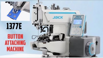 JACK 1377E BUTTON ATTACHING INDUSTRIAL SEWING MACHINE