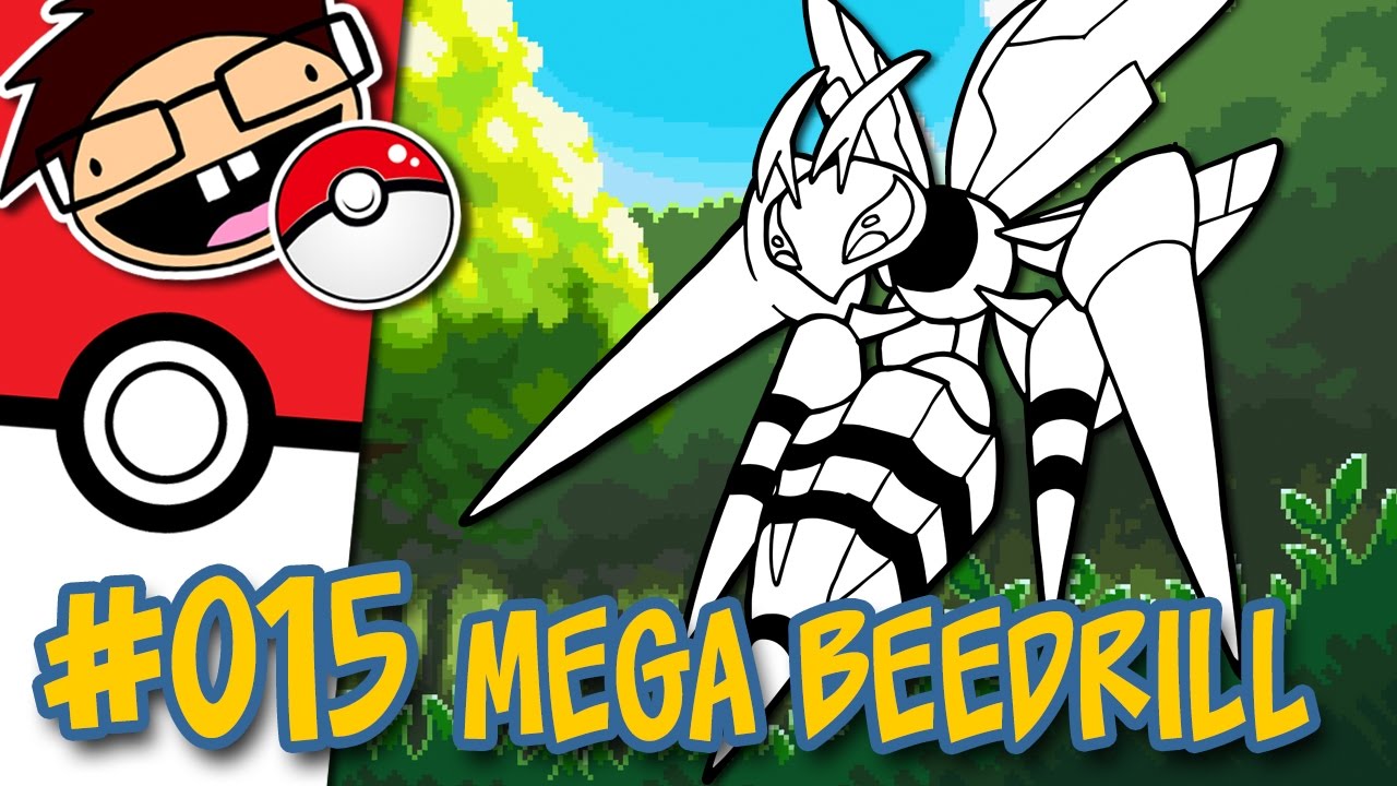 How To Draw 015 Mega Beedrill Narrated Easy Step By Step Tutorial Pokemon Drawing Project