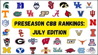 Preseason CBB Rankings: July Edition