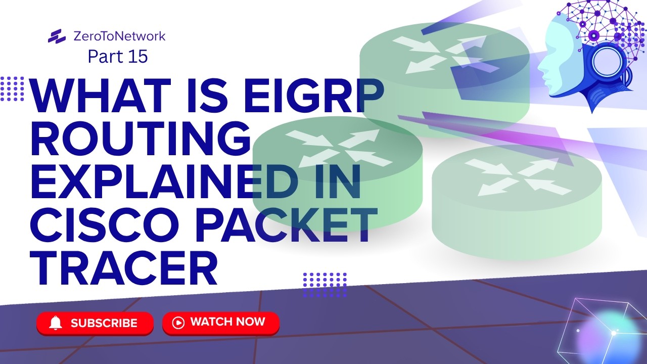 EIGRP Routing Protocol Explained & Configured in Cisco Packet Tracer ...