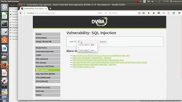 sqlinjection on dvwa low security mode