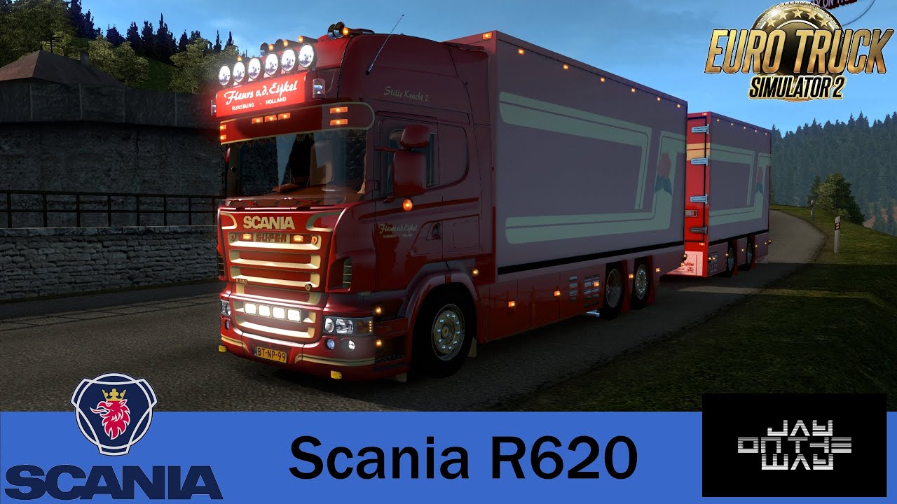 🚛 Scania R620 Fleurs версия 1.2 для Euro Truck Simulator 2 