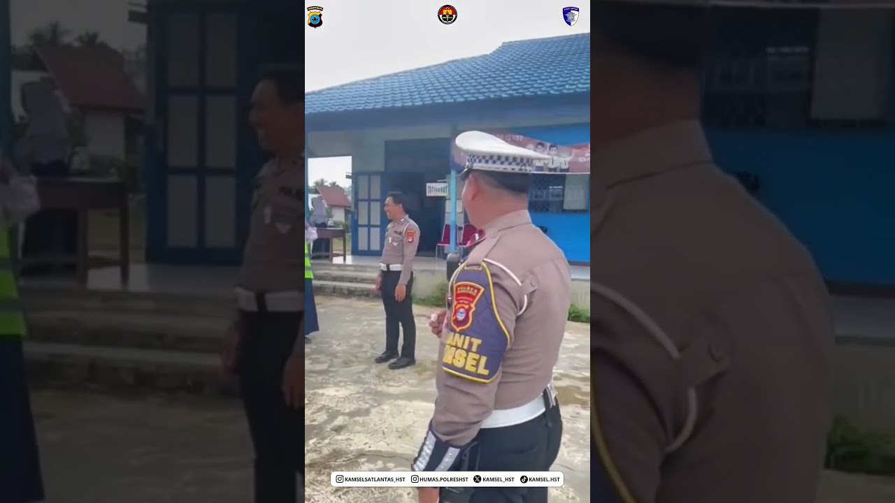 SOSIALIASI BERLALU LINTAS SAT LANTAS PORLES HST DI SMPN 12 HST