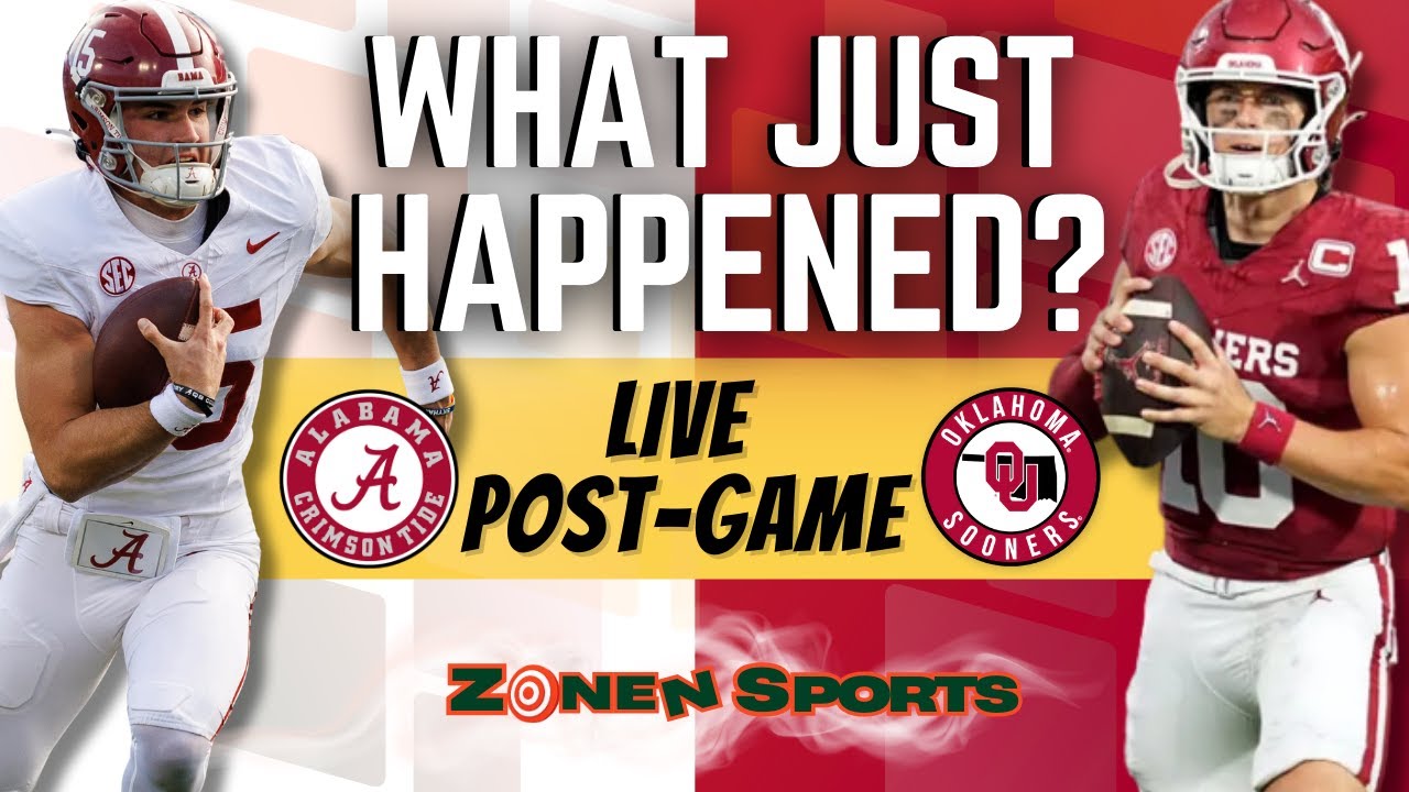 Alabama vs Oklahoma INSTANT REACTION 🔴 | Postgame Breakdown, Winners ...