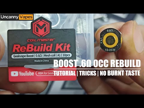 How to Rebuild Aegis Boost .6 OCC using Coil Master Rebuild Kit/RBK -  Unboxing | Tutorial | Tricks - YouTube