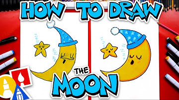 How To Draw The Moon And A Star Sleeping