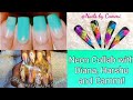 Neon Nails | French Tip Ombre Nails | Collab with Diana and Cammi 💖