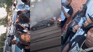 30 ROUNDS LEFT OFF AT DaBaby VIDEO SHOOT IN BROAD DAYLIGHT