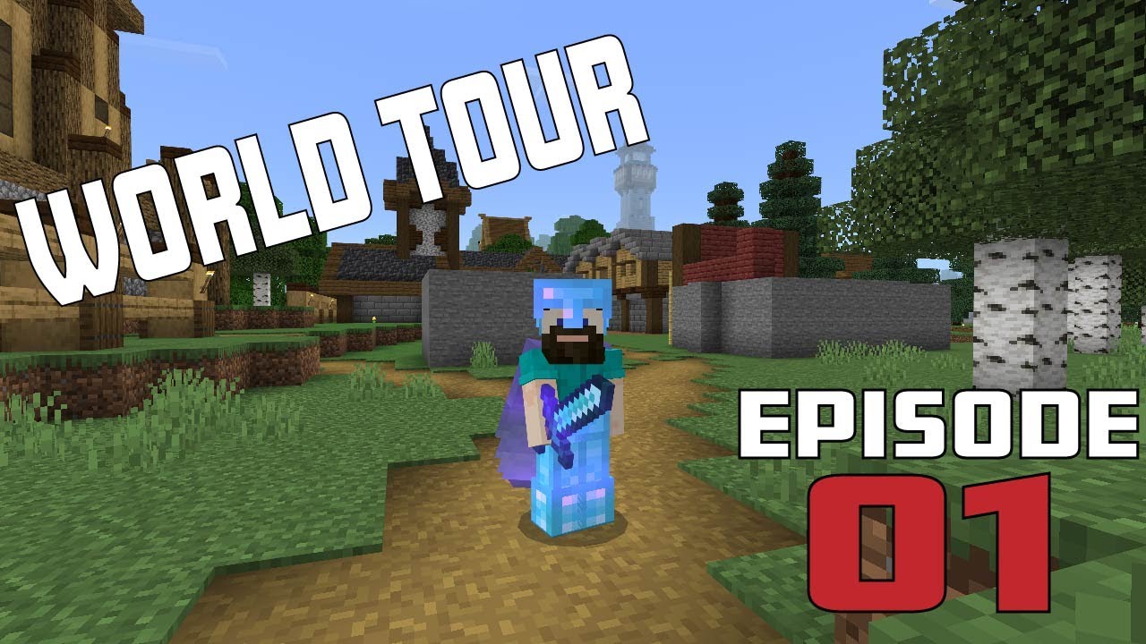 Survival Minecraft Episode 1: World Tour - YouTube