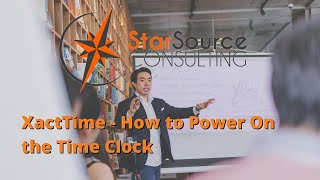 XactTime - How to Power On the Time Clock