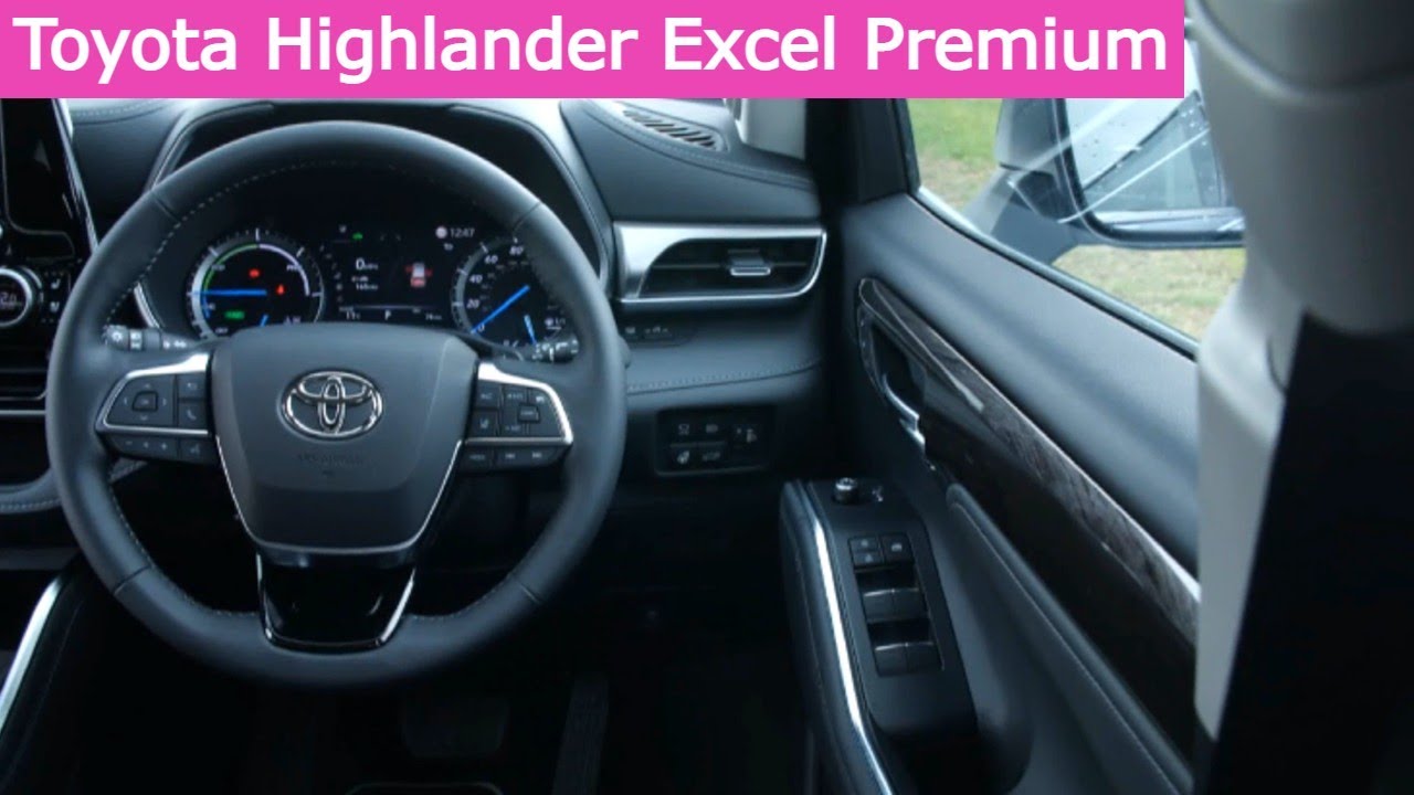 2022 Toyota Highlander Excel Premium INTERIOR Detailed Look - YouTube