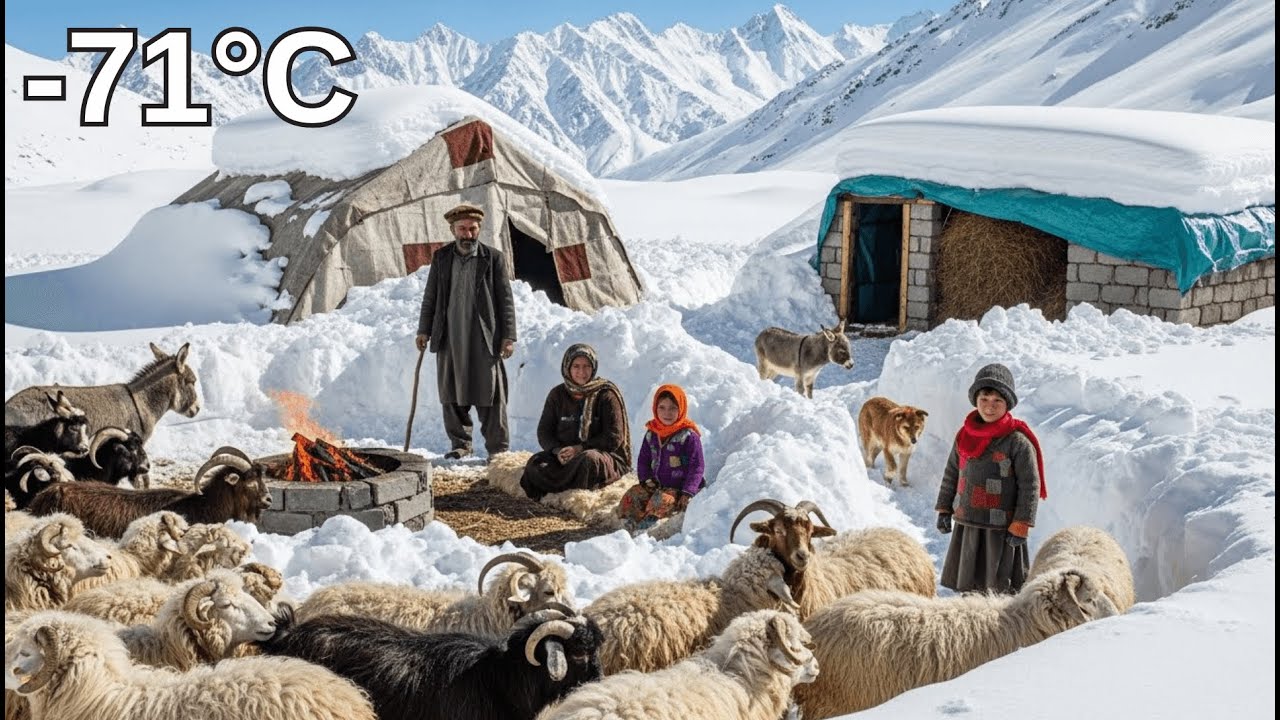Shepherd Life in the Coldest Mountain Village of Afghanistan | Harsh Winter Life