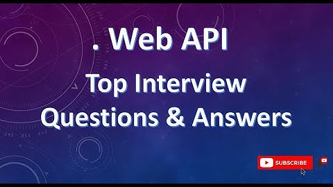 Top Web API Interview Questions and Answer Part-1