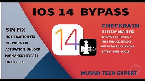 IOS 14 bypass Without checkra1n .New Tools Support ios 14 BELOW