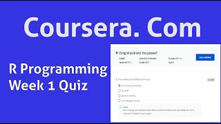 R Programming Week 1 Quiz  | Coursera R Programming Quiz | Coursera Certificate | Atiqa Analyst |