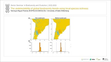 Webinar: The undetectability of global biodiversity trends using local species richness