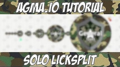 Agma.io How to solotrick split!