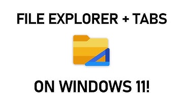 How to Get a File Explorer with Tabs on Windows 11!