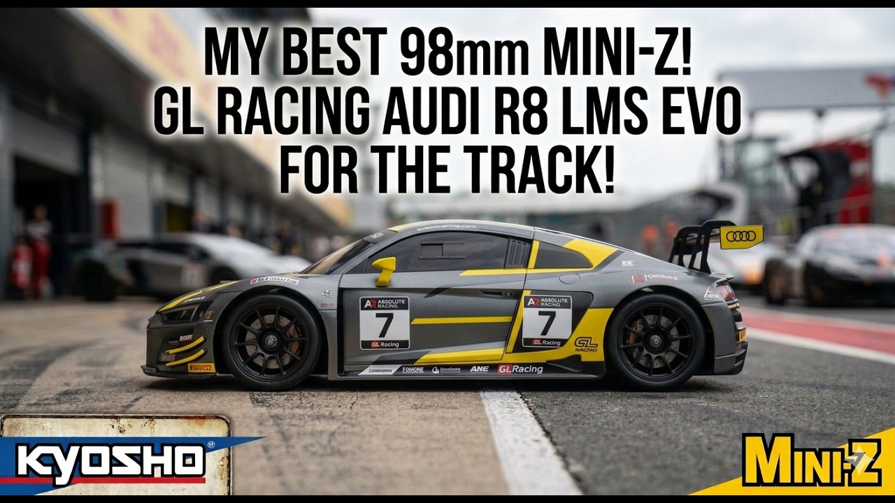 My Best 98mm Mini-Z!  GL Racing Audi R8 LMS Evo For The Track!