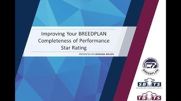 Improving Your BREEDPLAN Completeness of Performance Star Rating