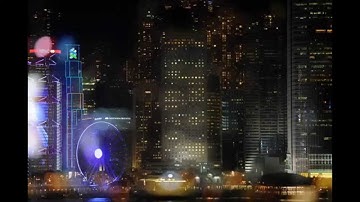 香港夜景@尖沙咀海運大廈天台停車場