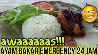 Lezatnya Ayam Bakar Emergency 24 Jam di Kantin Parkiran RS Sentra Medika Cibinong