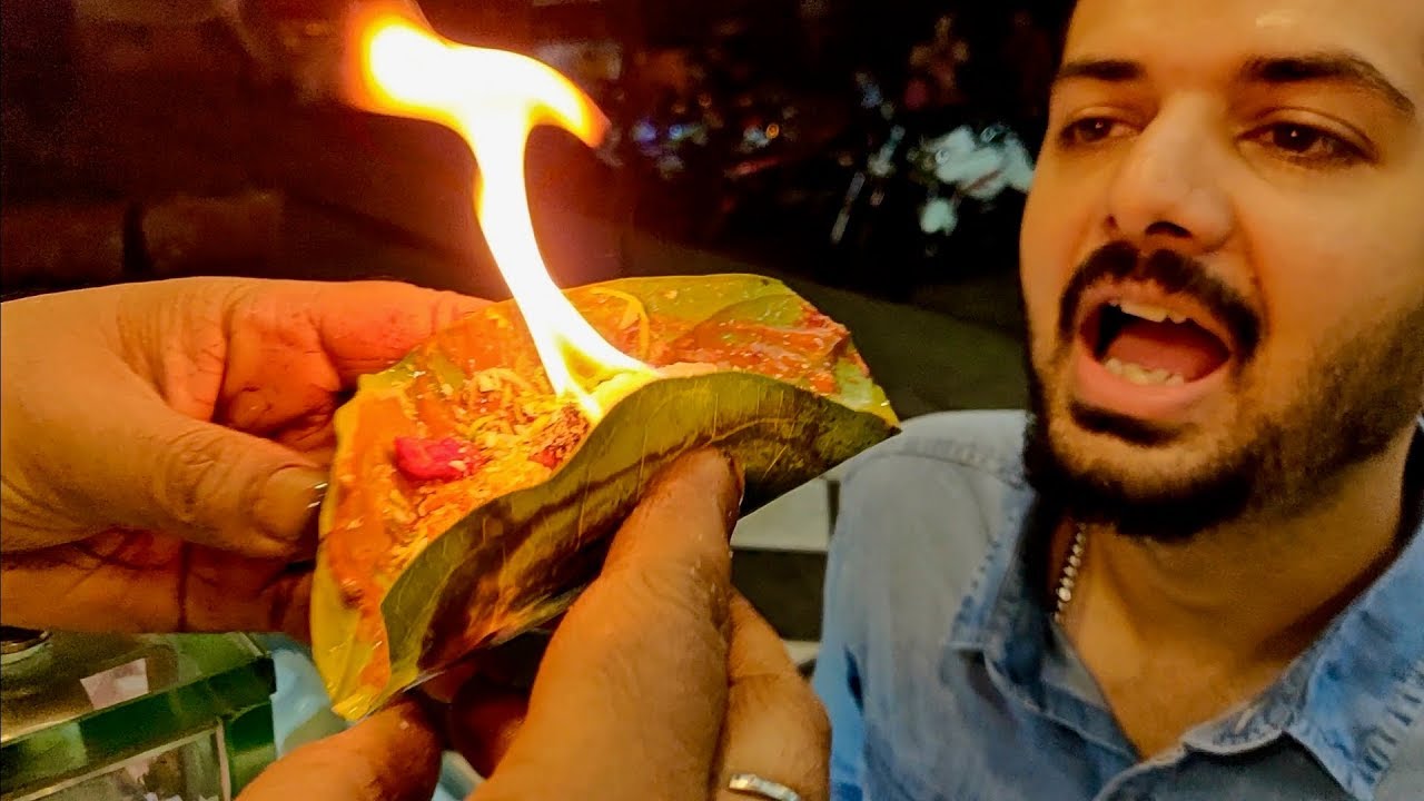 BURNING FIRE PAAN | Most Extreme Betel Leaf Mouth Freshener | Indian Street  Food - YouTube