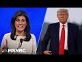 Trump says nikki haley is not under ionsideration to be his running mate