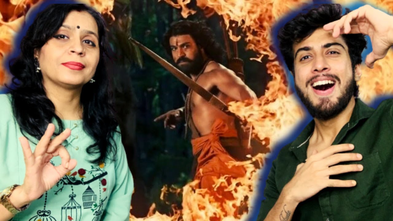 RRR Climax | Ramcharan Transformation Scene | Reaction with Mom | JR ...