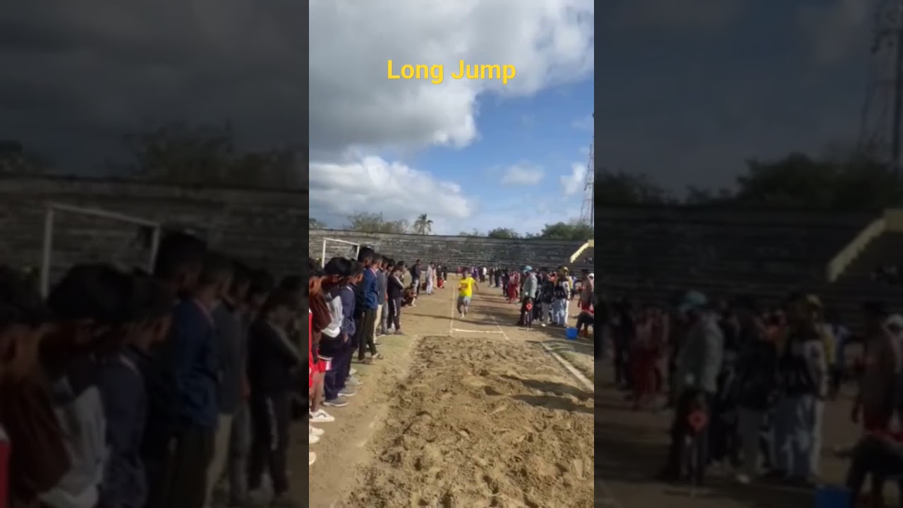 Long Jump in Running Shield competition 