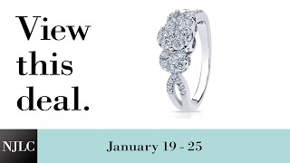 Deal of the Week: White Gold Ladies Diamond Cocktail Ring