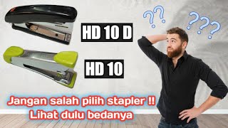 Stop !! Sebelum membeli ketahui perbedaan Stapler Max HD 10 dan HD 10D