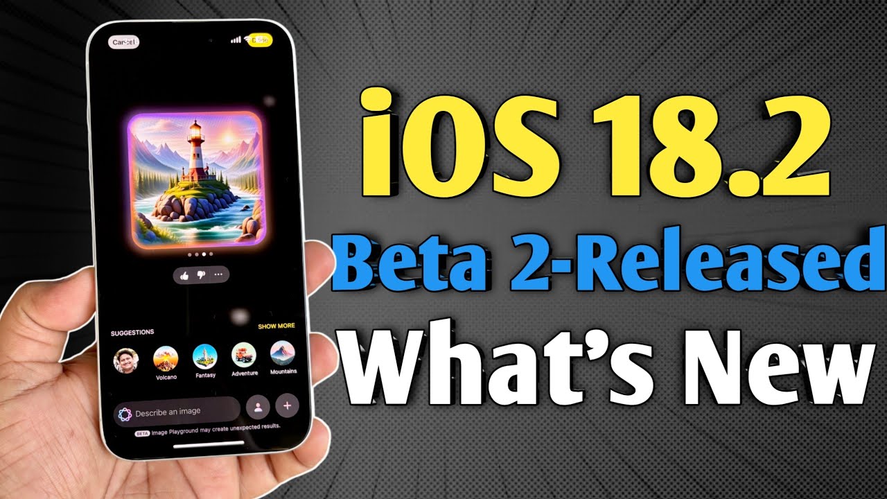 iOS 18.2 Beta 2 is out - What's New (Apple Intelligence) - YouTube