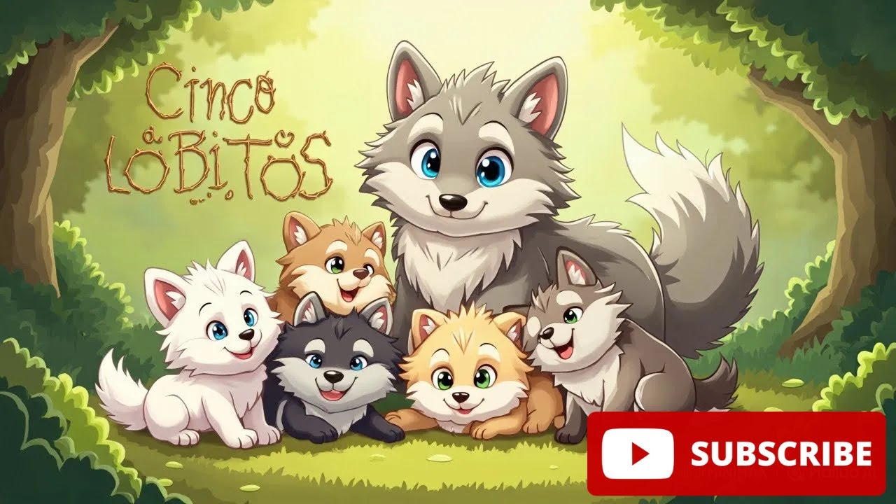 👶🐺CINCO LOBITOS TIENE LA LOBA😱 / CANCIÓN INFANTIL 