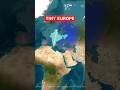 🌎 Europe Looks "HUGE" #shorts #maps #europe #geography #mapping #facts #amazingfacts #worldmap