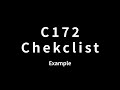 Cessna 172S G1000 Checklist Example