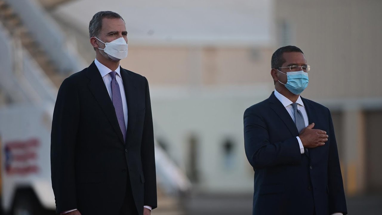 Llega el rey Felipe VI de España a Puerto Rico