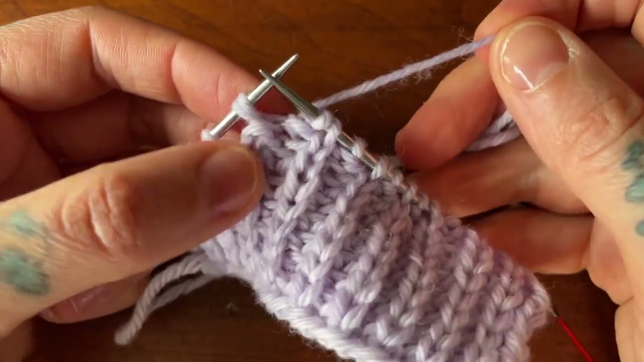 Knitting Half-Fishermen's Rib: Resolving wrapped stitches from short rows