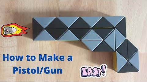 How to make a Pistol / Gun with the Rubik’s Twist/Snake Cube (24 blocks)