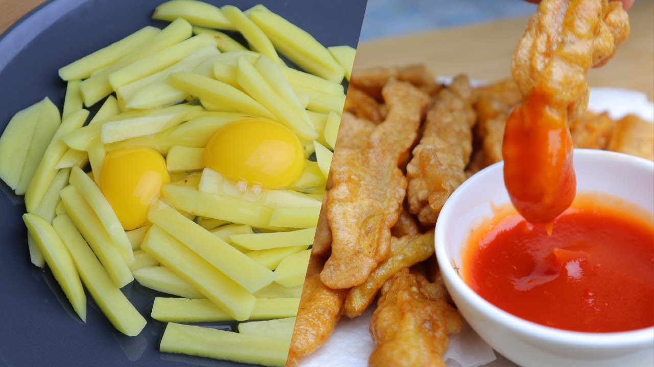 Crispy Egg French Fries Recipe. Easy Egg French Fries. How to make French Fries.ফ্রেঞ্চ ফ্রাইস।