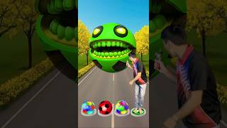 I jump on rotating colour ball to Pac-man, Zombie, Dinosaur, Siren head #youtubeshorts