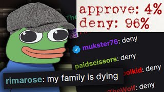 Papers Please, but Twitch Chat decides your fate