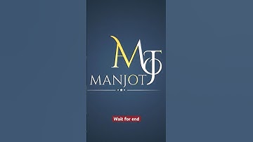Manjot Logo Design #logo #logodesign #logomaker  #viral #artandcraft
