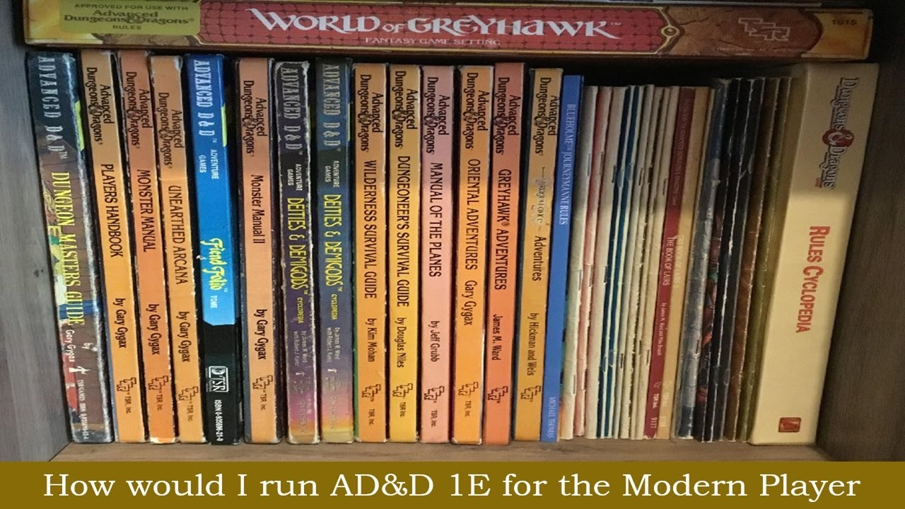Running AD&D 1E for Modern Players - Session Zero - Expectations
